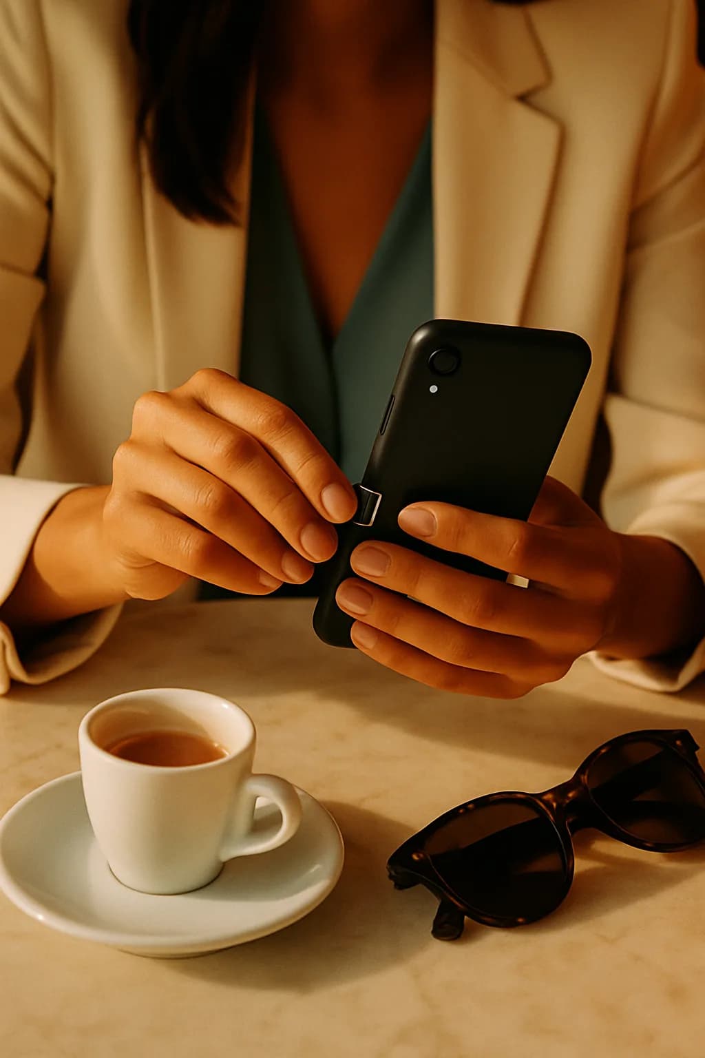 Cliente activando su SIM de Latinos Móvil en casa